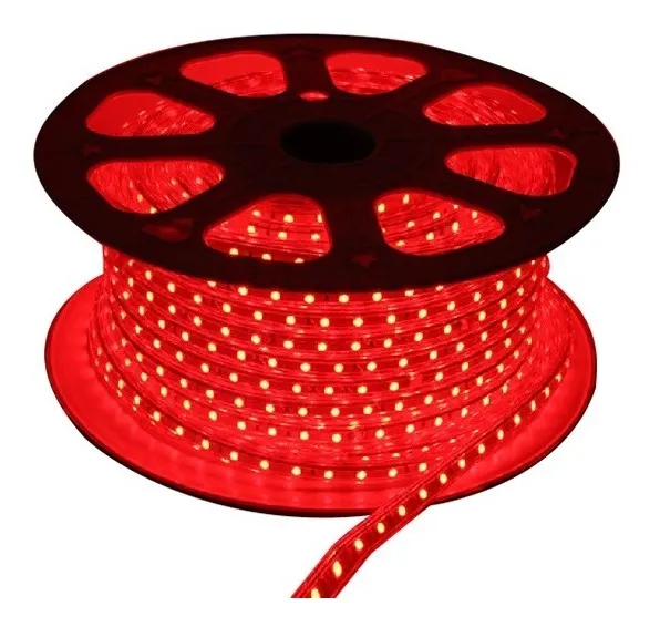 Imagen del Producto: CINTA LED ROJA DOBLE CHIP 110V 100MTS en Area Electric