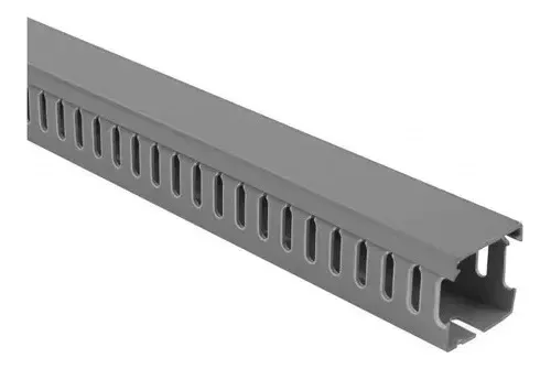 Imagen del Producto: CANALETA RANURADA GRIS 100MMX80MM 2 MTS B:80 en Area Electric