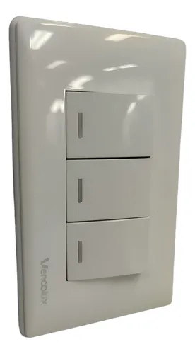 Imagen del Producto: INTERRUPTOR TRIPLE BLANCO VENCOLUX en Area Electric