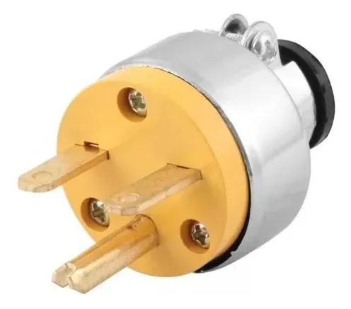 Imagen del Producto: ENCHUFE MACHO CON TIERRA ABRAZADERA DE METAL 15A en Area Electric