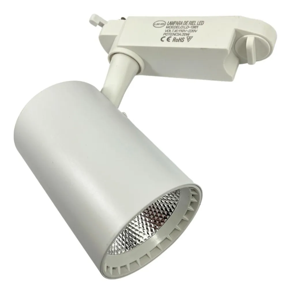 Imagen del Producto: LAMPARA PARA RIEL 20W (BLANCO) 6500K en Area Electric
