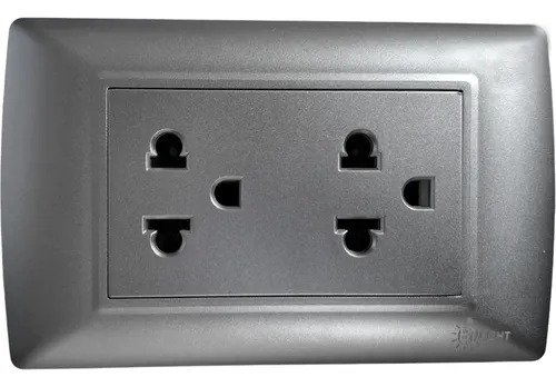 Imagen del Producto: TOMACORRIENTE D*AMER PLATEADO BJ en Area Electric