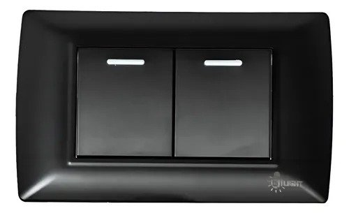 Imagen del Producto: APAGADOR DOBLE NEGRO 36MM 3 WAY BJ en Area Electric