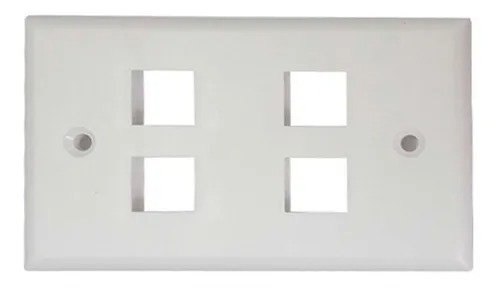 Imagen del Producto: FACE PLATE 4 PTOS QNET en Area Electric