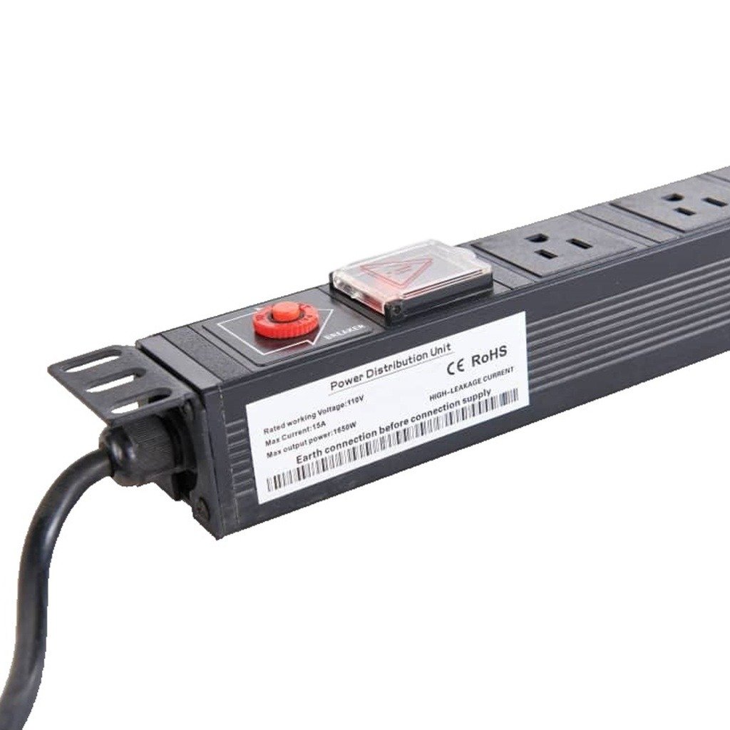 Imagen del Producto: REGLETA RACK PDU ONLINK 1U 8 TOMAS 15 AMP 110V 1650W 483X44X44MM en Area Electric