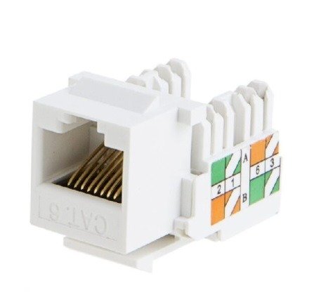 Imagen del Producto: KEYSTONE WIREPLUS + RJ45 CAT5E BLANCO en Area Electric