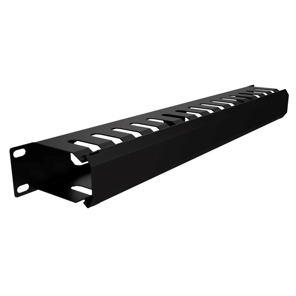 Imagen del Producto: ORGANIZADOR DE CABLES HORIZONTAL ONLINK 1U 19" METAL CON TORNILLOS Y TUERCAS en Area Electric