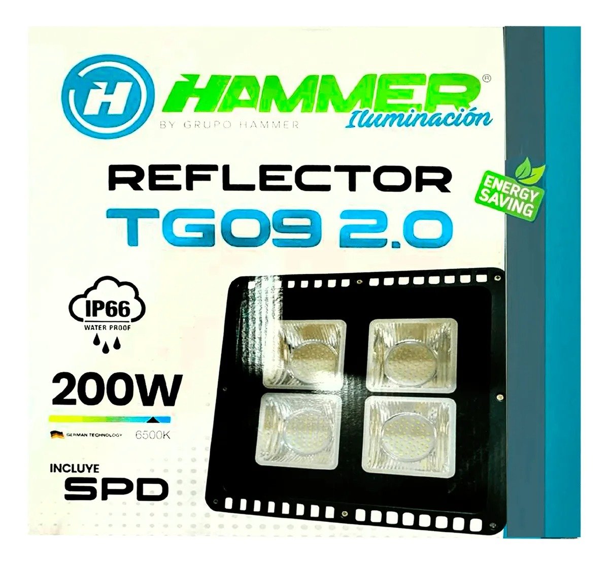 Imagen del Producto: REFLECTOR TG09 2.0 130 LM/W HILUMEN 200W 85-277V 6500K SMD HILUMEN HAMMER en Area Electric