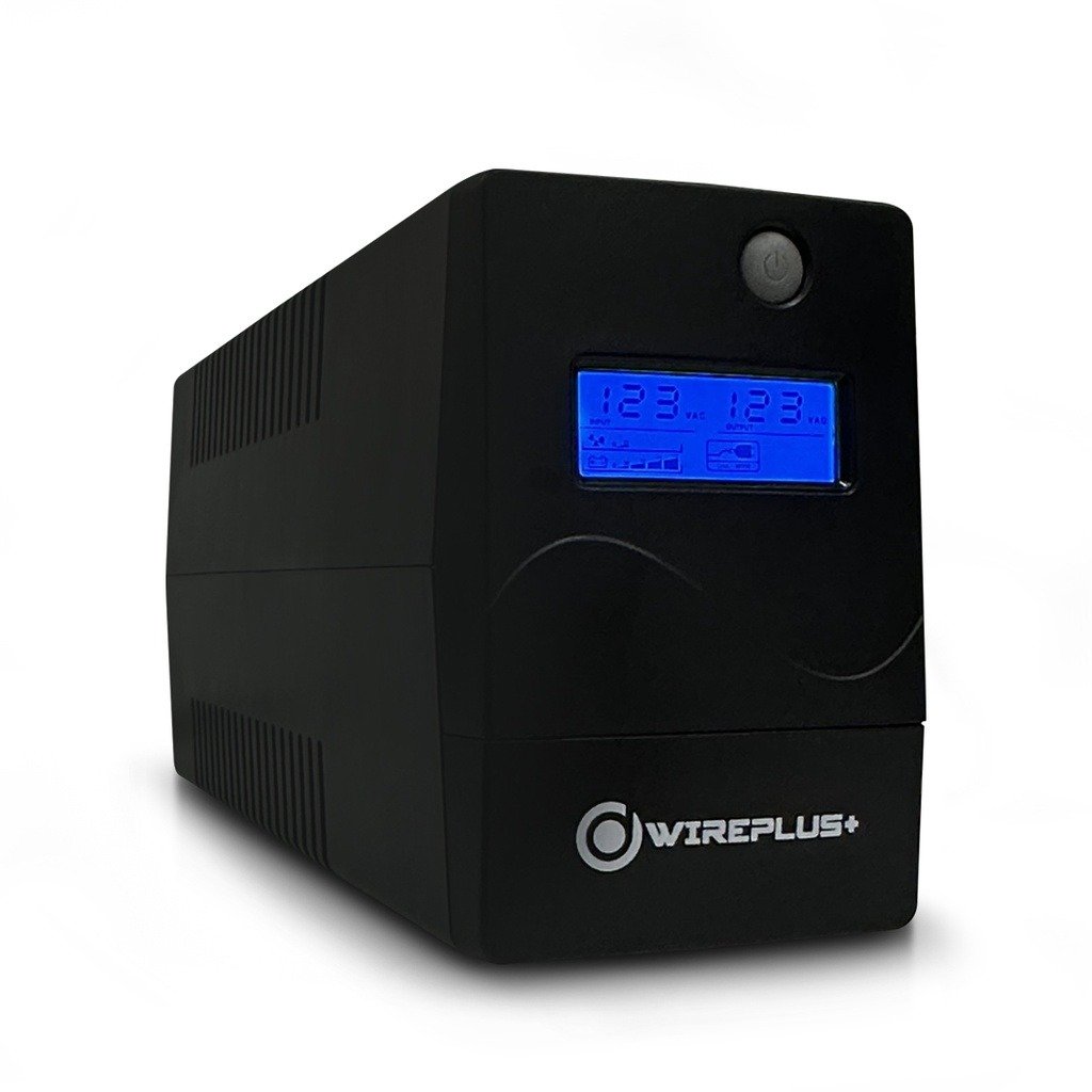 Imagen del Producto: UPS WIREPLUS PANTALLA SMART 750VA/380W BAT1X12V-7AMP120VAC 50/60HZ en Area Electric