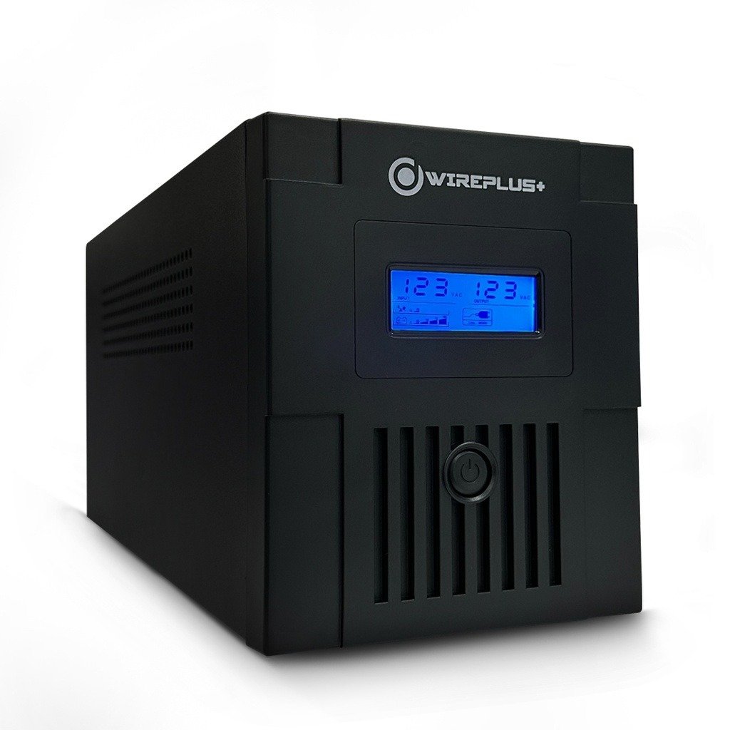 Imagen del Producto: UPS WIREPLUS PANTALLA SMART 1500VA/900W BAT2X12V-9AMP120VAC 50/60HZ en Area Electric