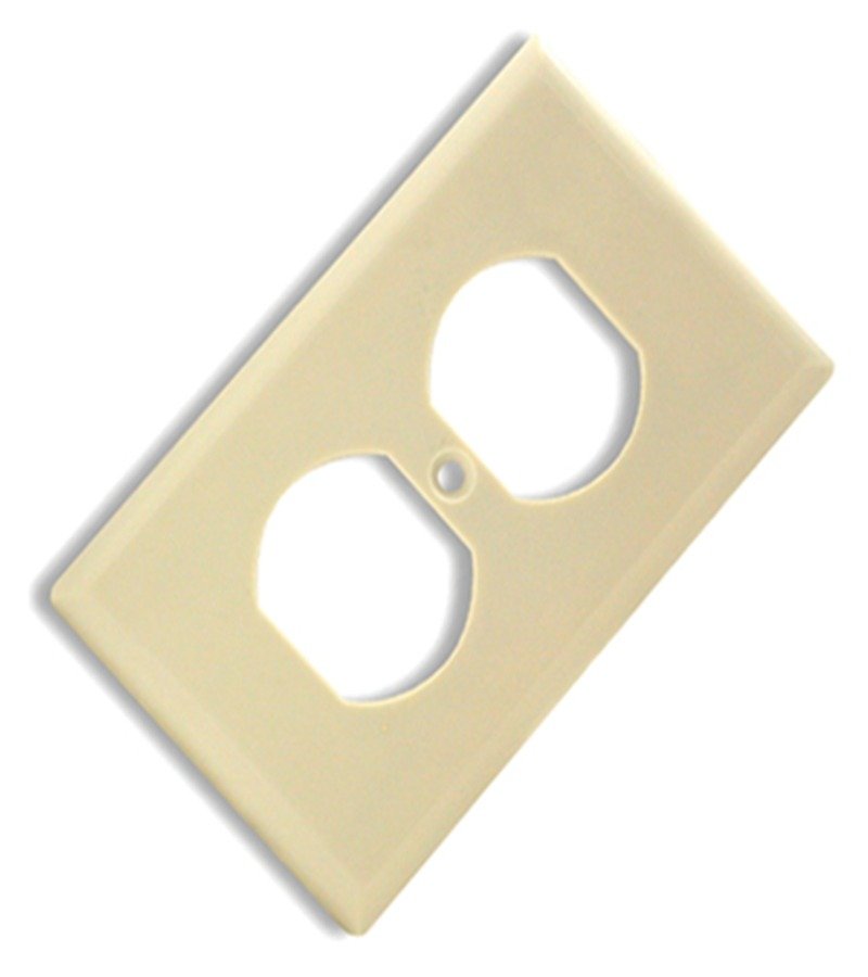 Imagen del Producto: TAPA TOMA DOBLE BEIGE 270 VENCOLUX en Area Electric