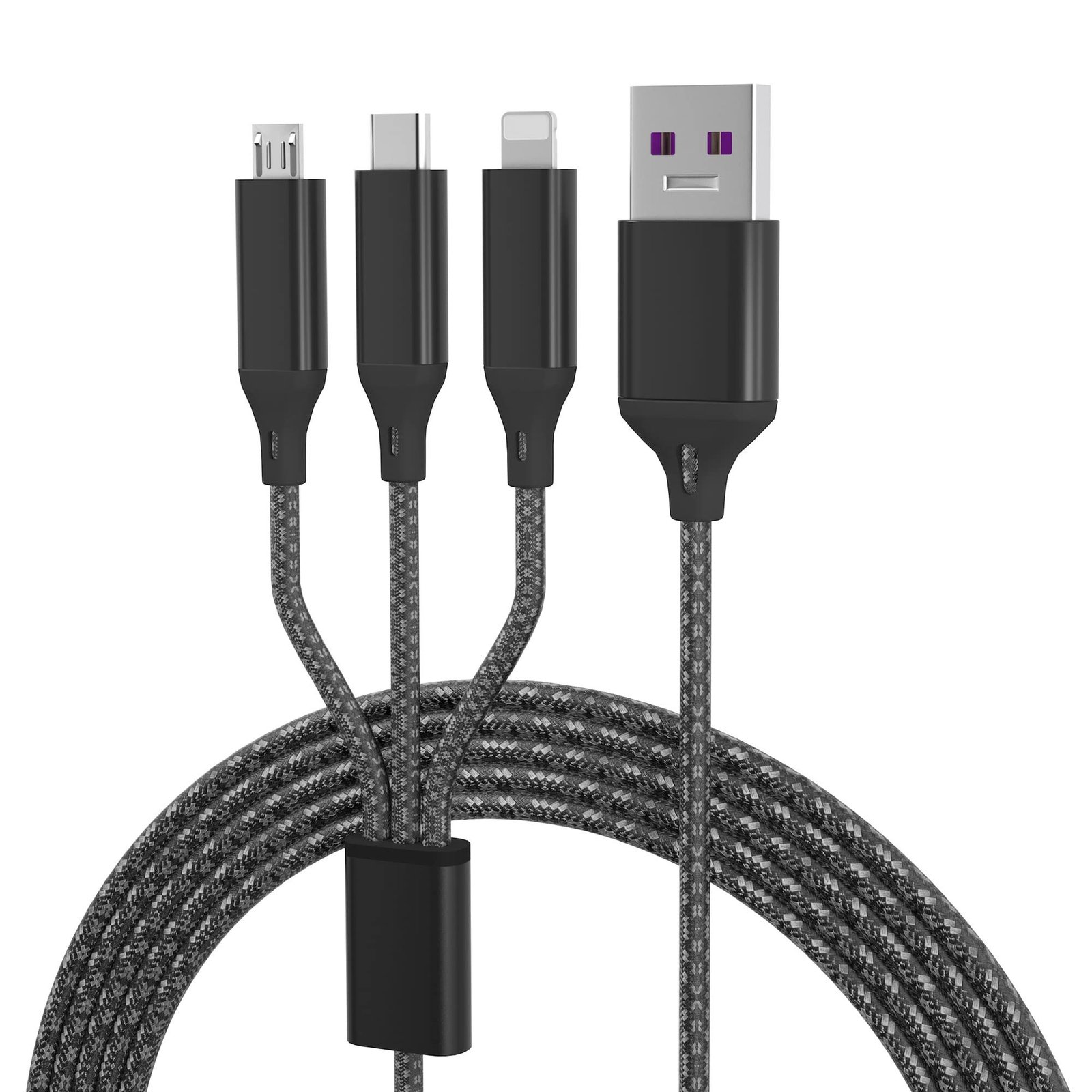 Imagen del Producto: CABLE CARGADOR PARA CELULAR 1+3 AA en Area Electric