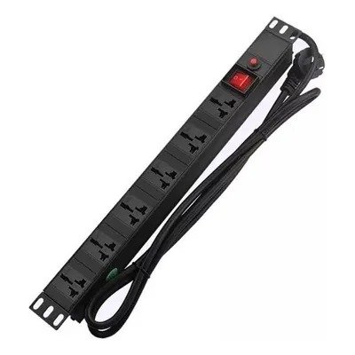 Imagen del Producto: REGLETA TIPO PDU DE 6 TOMAS UNIVERSALES PARA RACK/ 110V/10A/ 482.6MM en Area Electric