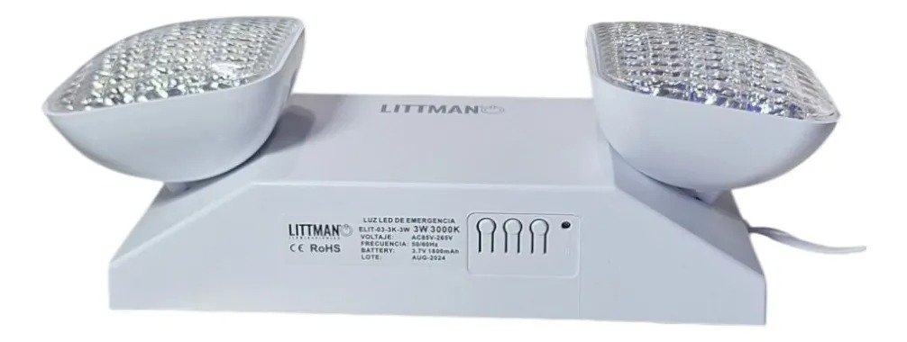 Imagen del Producto: LAMPARA LED DE EMERGENCIA 3W 6K DIRIGIBLE LITTMAN ELIT-03-6K-3W en Area Electric