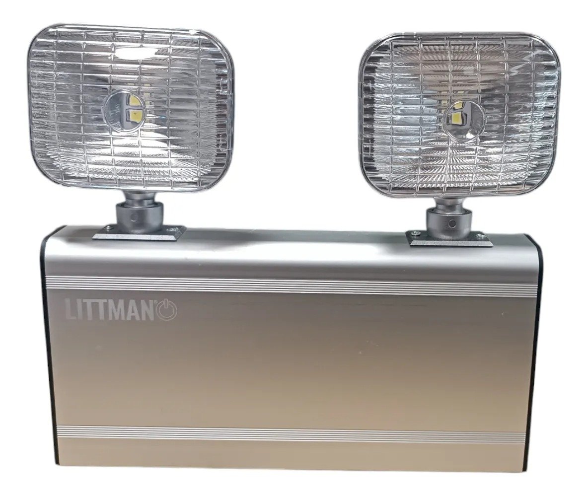 Imagen del Producto: LAMPARA LED DE EMERGENCIA 3W 3K OREJONA GRIS LITTMAN en Area Electric