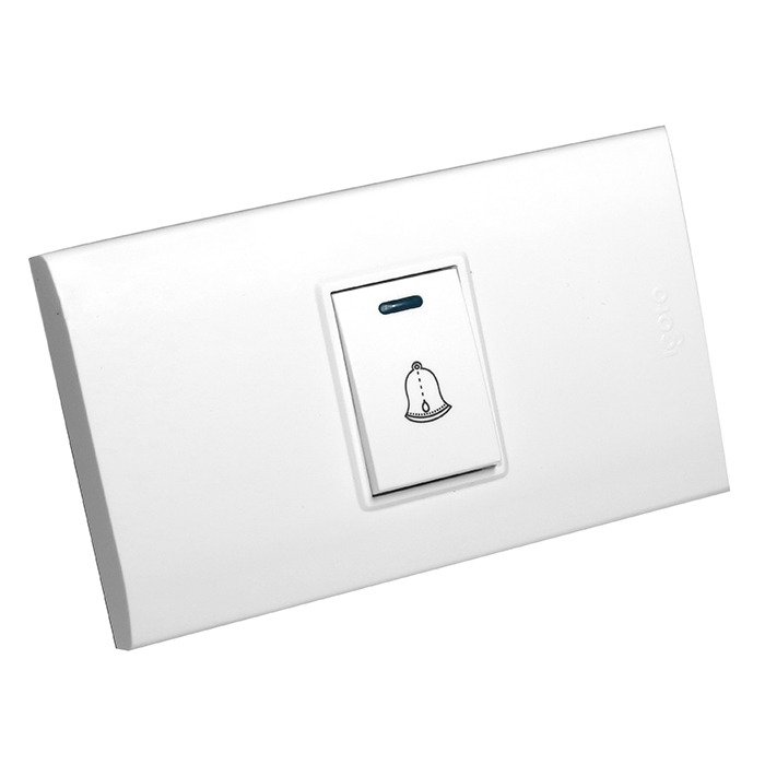 Imagen del Producto: INTERRUPTOR SENCILLO TIPO TIMBRE BLANCO - IGOTO en Area Electric