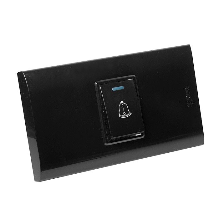 Imagen del Producto: INTERRUPTOR TIPO TIMBRE NEGRO - IGOTO en Area Electric