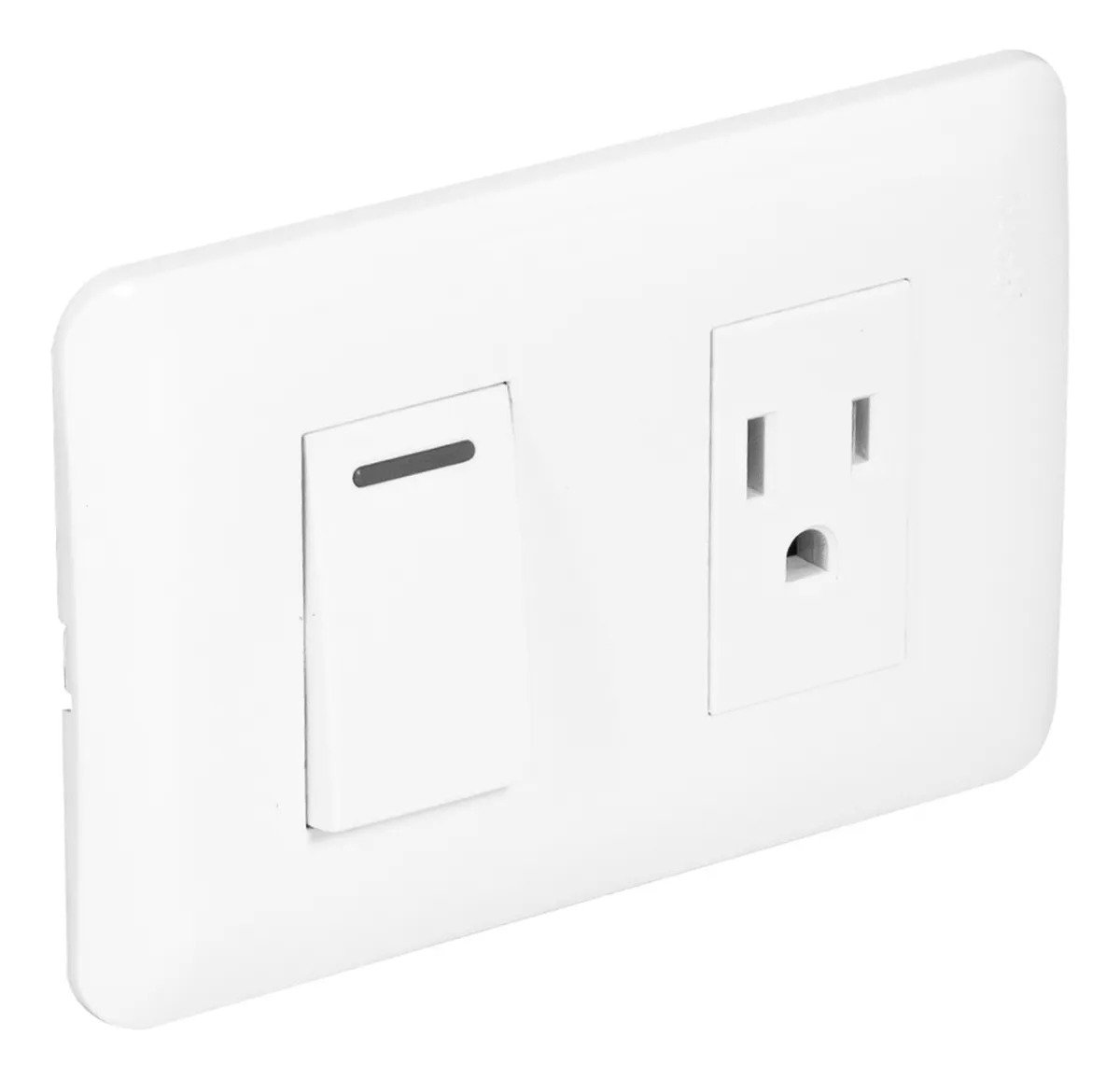 Imagen del Producto: INTERRUPTOR MAS TOMA CLASICO BLANCO - IGOTO en Area Electric