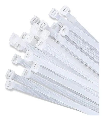 Imagen del Producto: TIRRAJE DE PLASTICO 100MMX2.5MM BLANCO PAQ. 100 UNIDADES AA en Area Electric