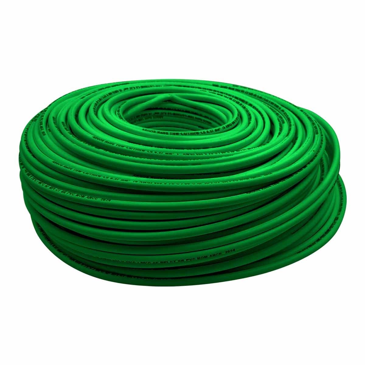 Imagen del Producto: CABLE THHN/THWN #8 VERDE 100% COBRE 7H 90° ROLLO 100m LITTMAN en Area Electric