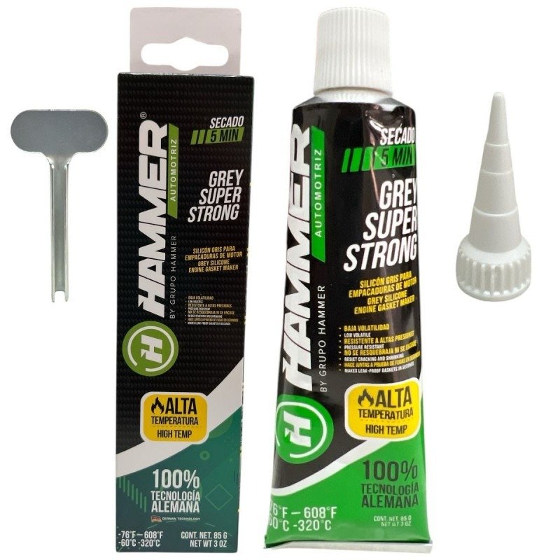 Imagen del Producto: SILICON GRIS AUTOMOTRIZ HAMMER 85G en Area Electric