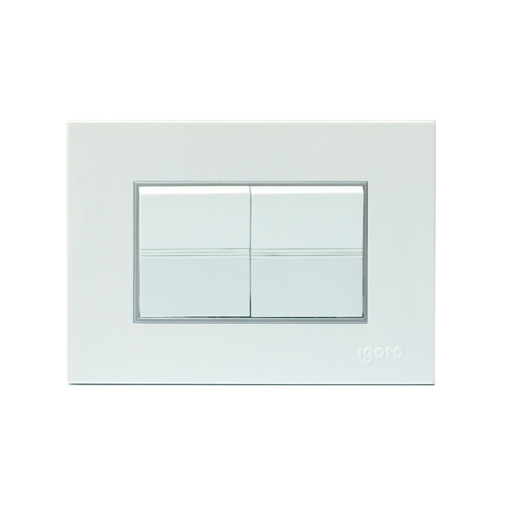 Imagen del Producto: INTERRUPTOR DOBLE BLANCO - IGOTO en Area Electric