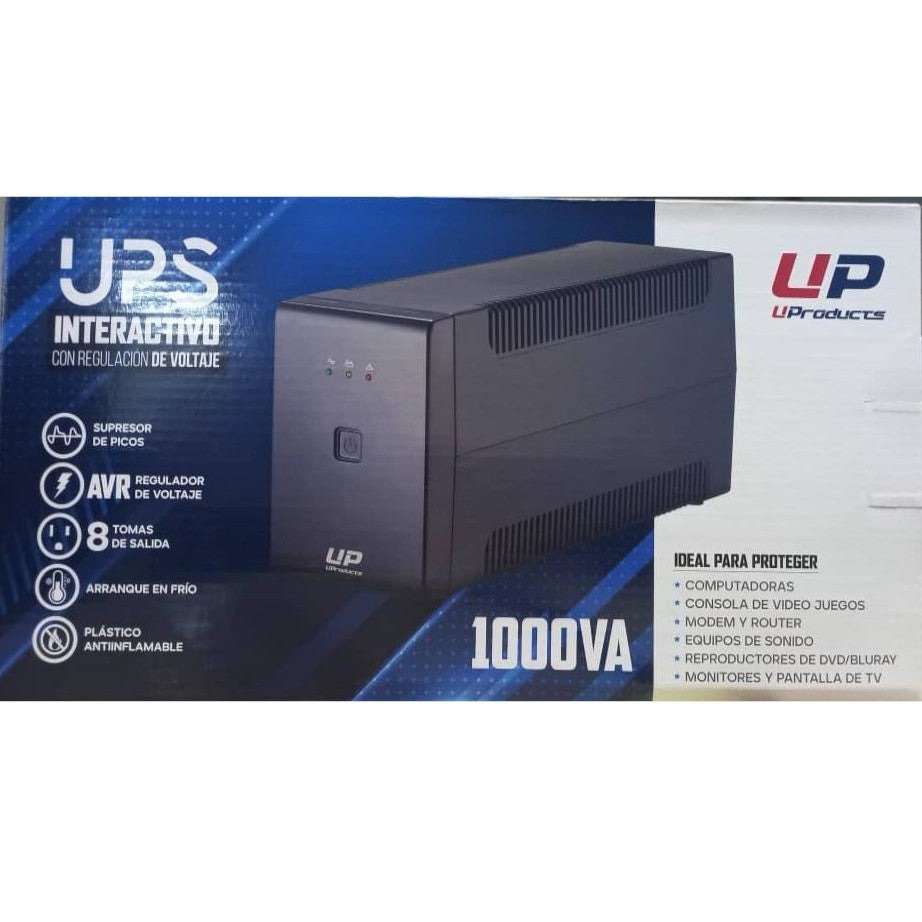 Imagen del Producto: UPS INTERACTIVO CON REGULACION DE VOLTAJE 1000VA MARCA U PRODUCTS en Area Electric