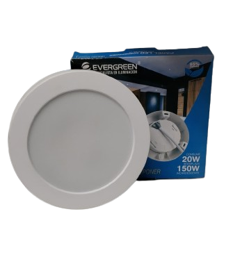 Imagen del Producto: PANEL LED DOBLE 20W RED/SOB 6400K EVERGREEN en Area Electric