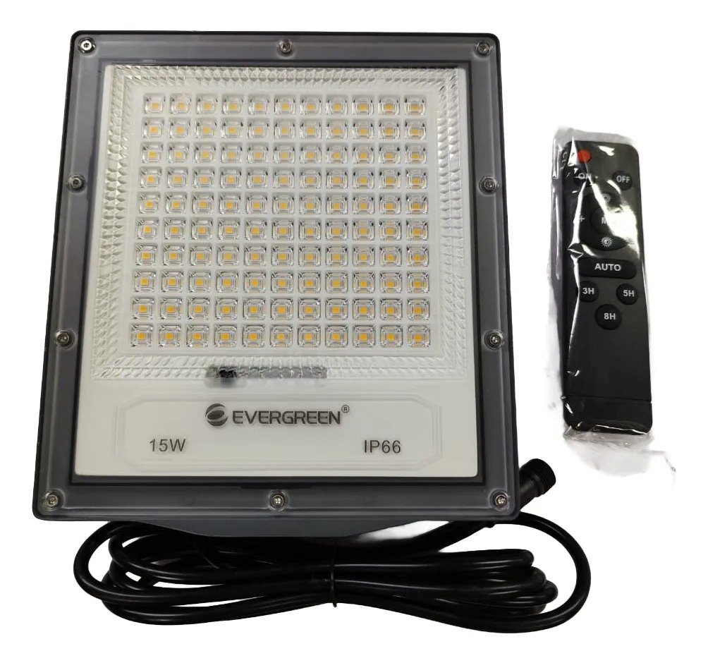 Imagen del Producto: REFLECTOR SOLAR RS15 6V 15W1800LM 3000K EVERGREEN en Area Electric