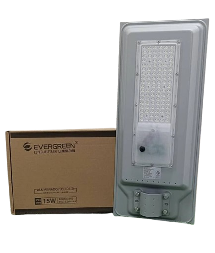 Imagen del Producto: ALUMBRADO PUBLICO SOLAR 15W 5700K EVERGREEN en Area Electric