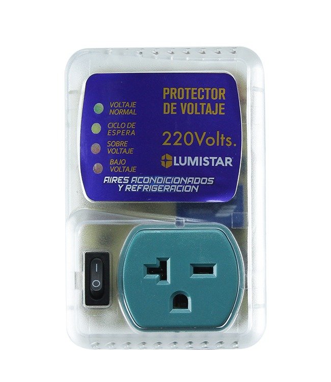 Imagen del Producto: PROTECTOR DE VOLTAJE A/ACOND. Y REFRIGERACION 220V 20AMP LUMISTAR en Area Electric