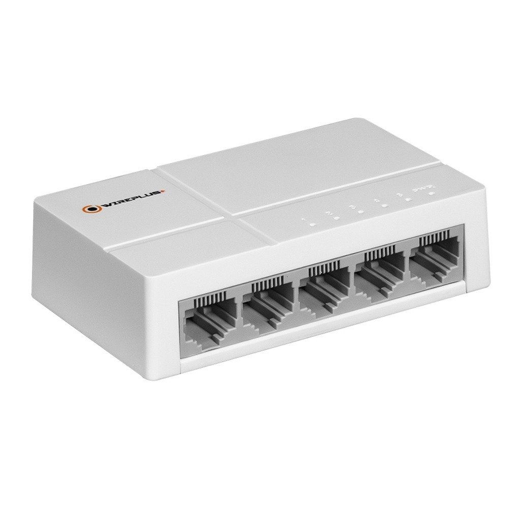 Imagen del Producto: SWITCH DE ESCRITORIO 5 PUERTOS 10/100 WIREPLUS en Area Electric