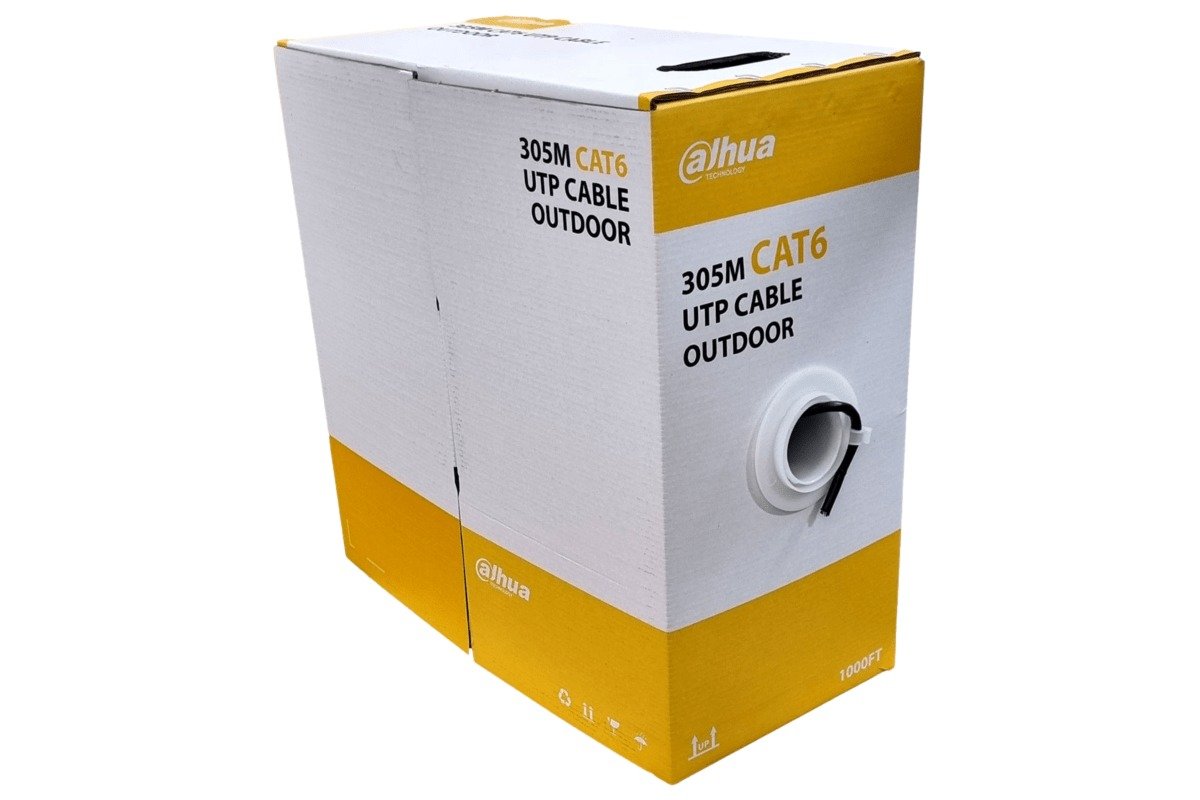 Imagen del Producto: BOBINA UTP CAT6 305M EXTERIOR 100% COBRE DAHUA DH-PFM920-6UN U PRODUCTS en Area Electric