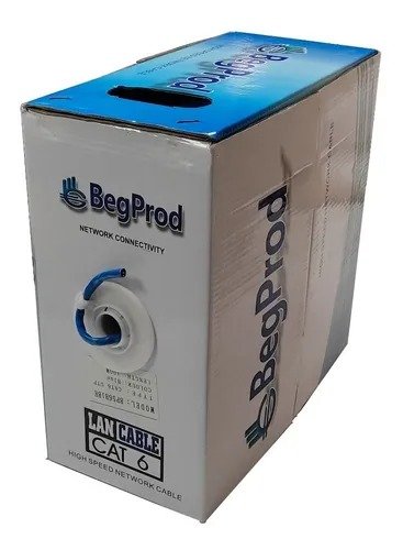 Imagen del Producto: CABLE UTP CAT 6 / 305 MTS. / BOBINA / AZUL BEGPROD en Area Electric