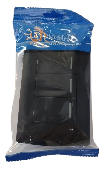Imagen del Producto: INTERRUPTOR TRIPLE NEGRO 3WAY BJ en Area Electric
