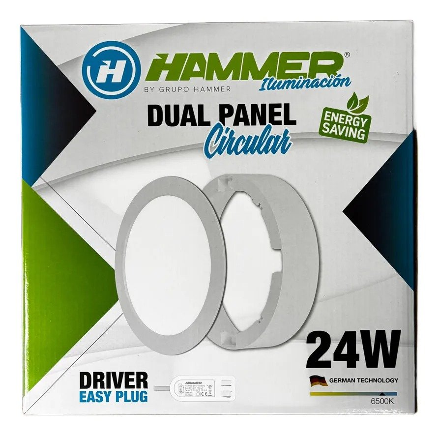 Imagen del Producto: DUAL PANEL HAMMER / 24W / CIRCULAR / 30CM EXT. 28CM INT./80LM*W / RA80 / 85-277V en Area Electric