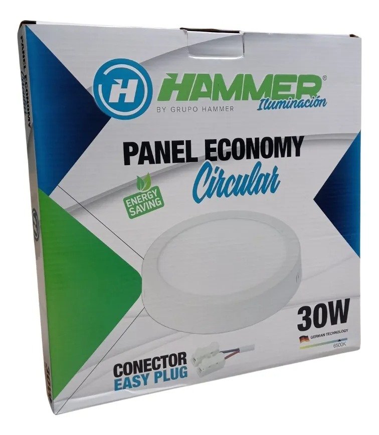 Imagen del Producto: PANEL LED ECONOMY SUPERFICIAL HAMMER / 30W / CIRCULAR / 28*2.8CM / 80LM*W 85-277V en Area Electric