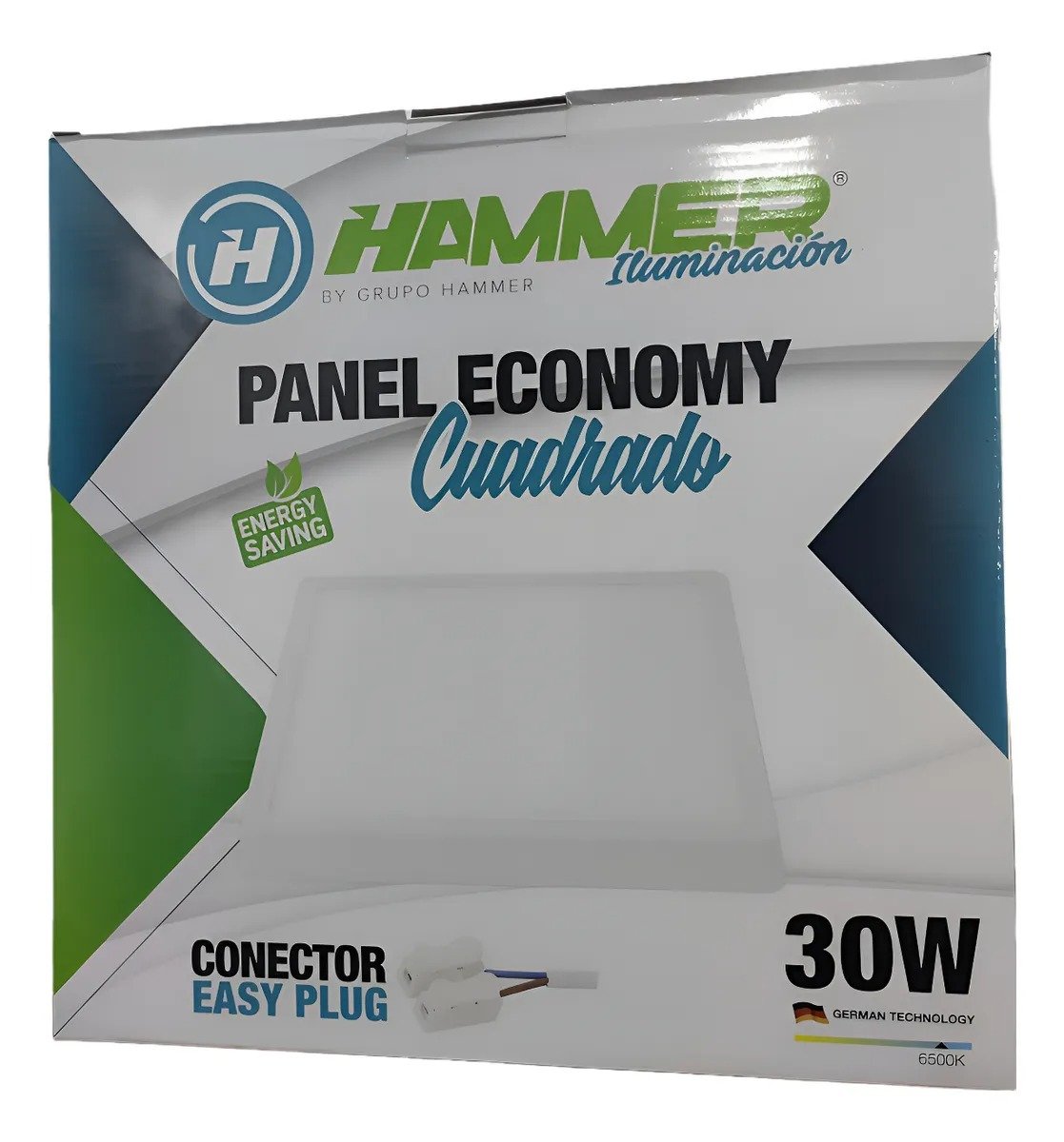 Imagen del Producto: PANEL LED ECONOMY SUPERFICIAL HAMMER/ 30W / CUADRADO / 28*2.8CM / 80LM*W / 85-277V en Area Electric