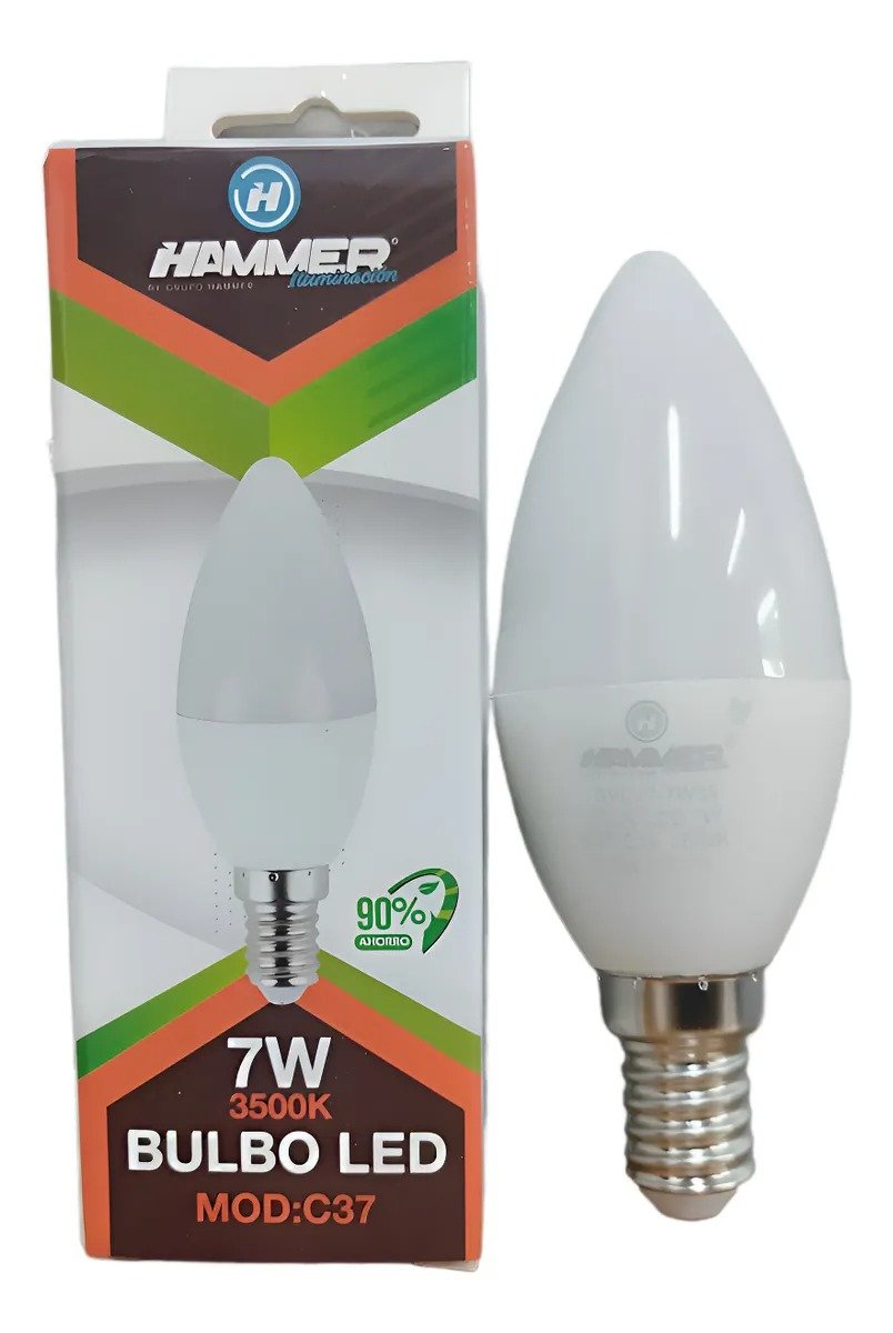 Imagen del Producto: VELA LED C37 - 7W - E14 - 35K - 85/265V  HAMMER en Area Electric