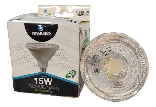 Imagen del Producto: PAR 38 LED HAMMER REFLECTOR 15W 6500K - E27 1350 LUMENES - IP20 en Area Electric