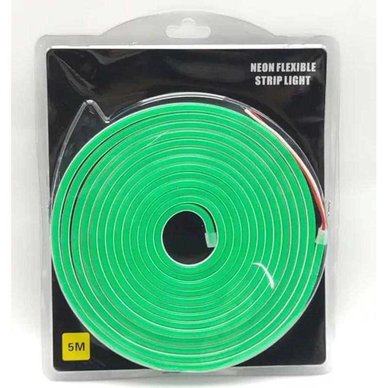 Imagen del Producto: CINTA LED DE NEON 6X12MM / 12V / 5M / JUEGO DC / VERDE ANTORVEN en Area Electric
