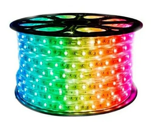 Imagen del Producto: ROLLO CINTA LED RGB 50MTS + CONTROLADOR MANUAL DQR en Area Electric