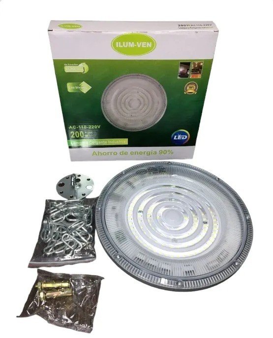 Imagen del Producto: LAMPARA LED COLGANTE UFO 200W 85-265V ILUNVEN en Area Electric
