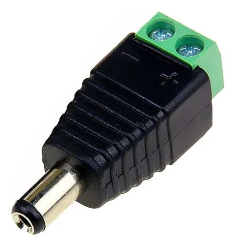 Imagen del Producto: CONECTOR PLUG CORRIENTE DC 12V MACHO CCTV POR UNIDAD en Area Electric