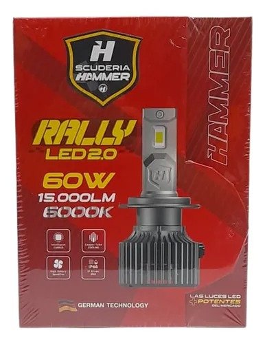 Imagen del Producto: RALLY LED 2.0 9005-6000K 60W 15.000 LM HAMMER AUTO en Area Electric