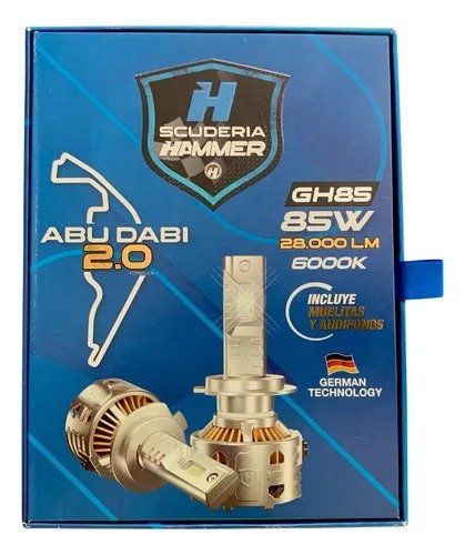 Imagen del Producto: ABU DABI2.0 SCUDERIA HAMMER LED KIT 28.000 LM 85W H4 6000K en Area Electric